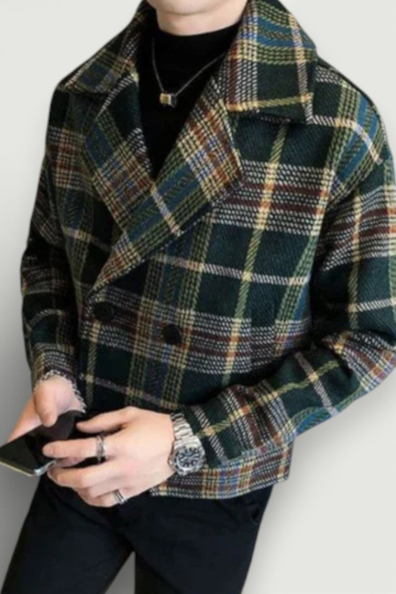 Plaid Cropped Jacket