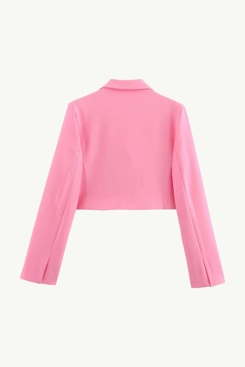 Cropped High-Street Lapel Blazer