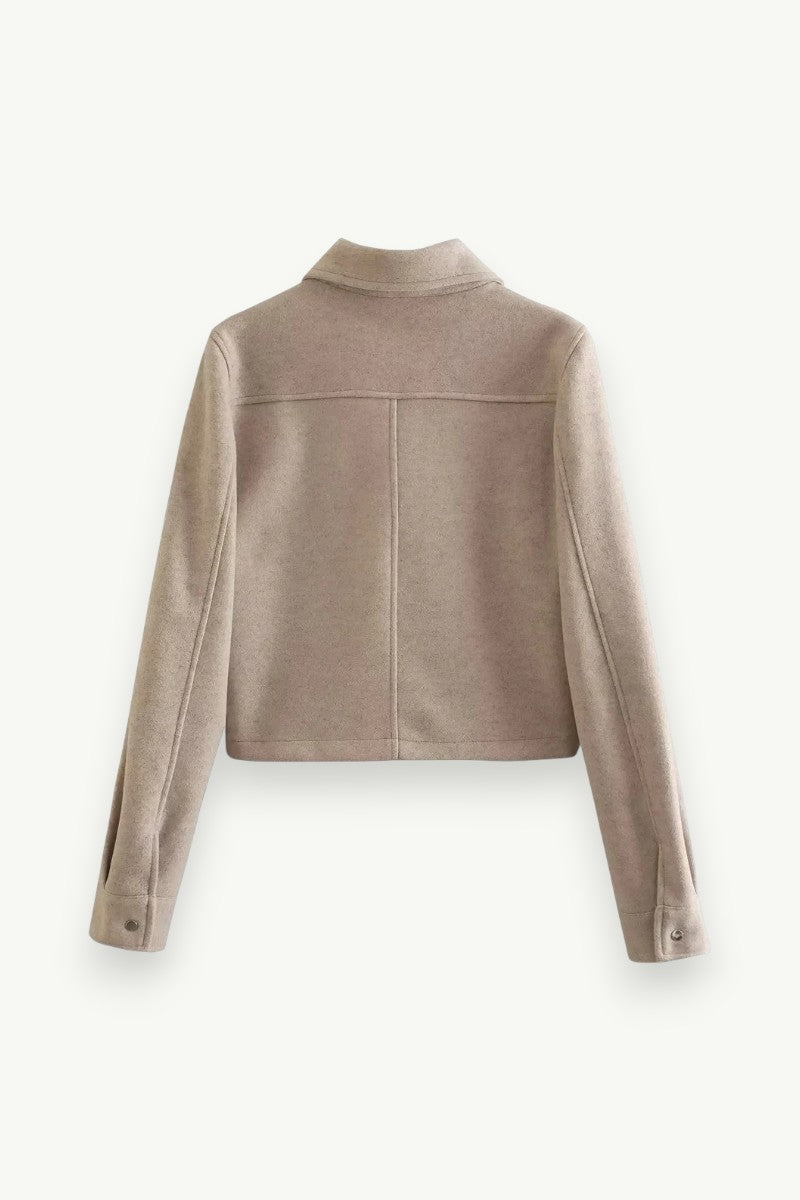 Elegant Pocketed Autumn Jacket