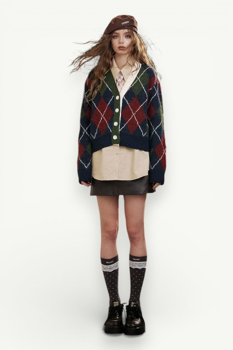 V-Neck Knit Pullover Sweater