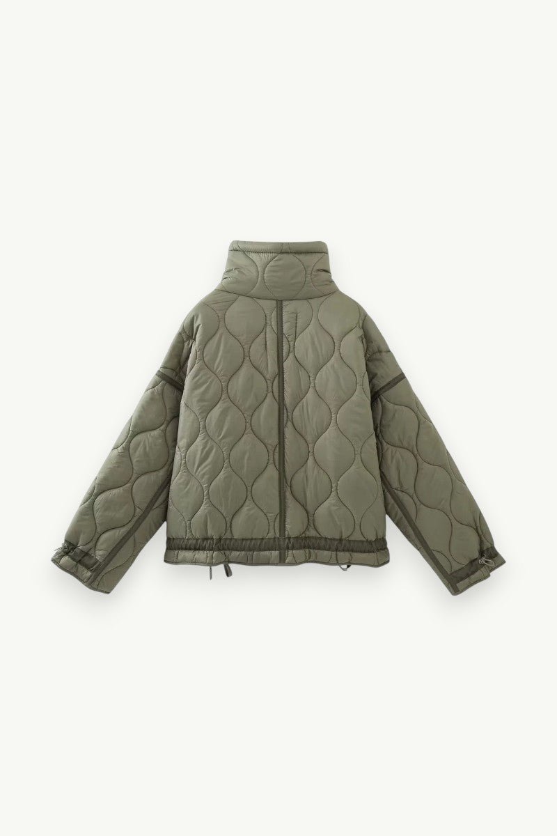 Vintage Stand-Collar Cotton Jacket