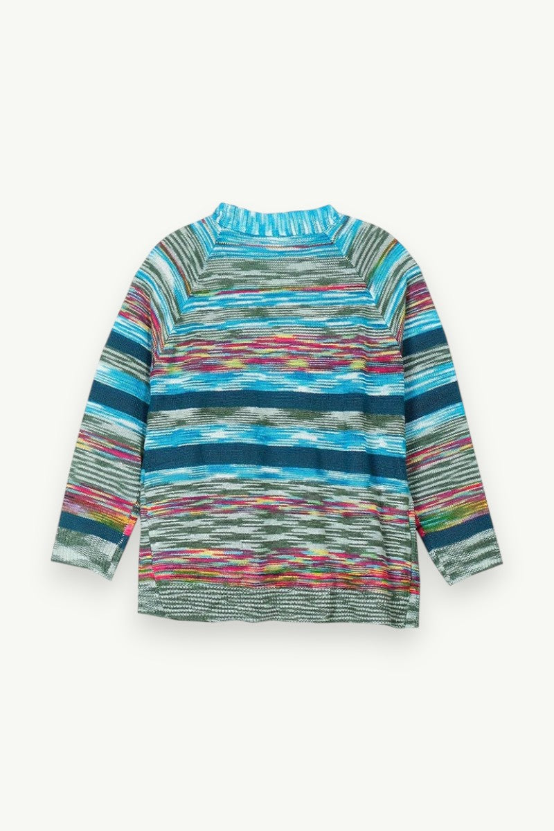 Plus Size Gradient Knit Cardigan