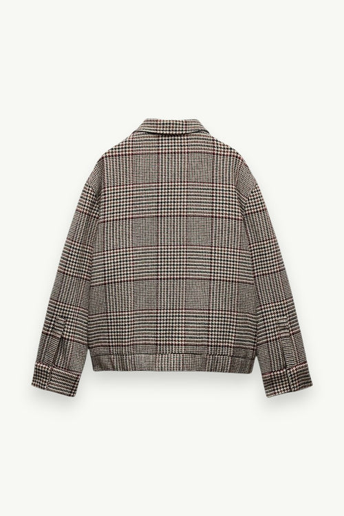 Checkered Collar Pilot Jacket