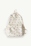 Floral White School Backpack