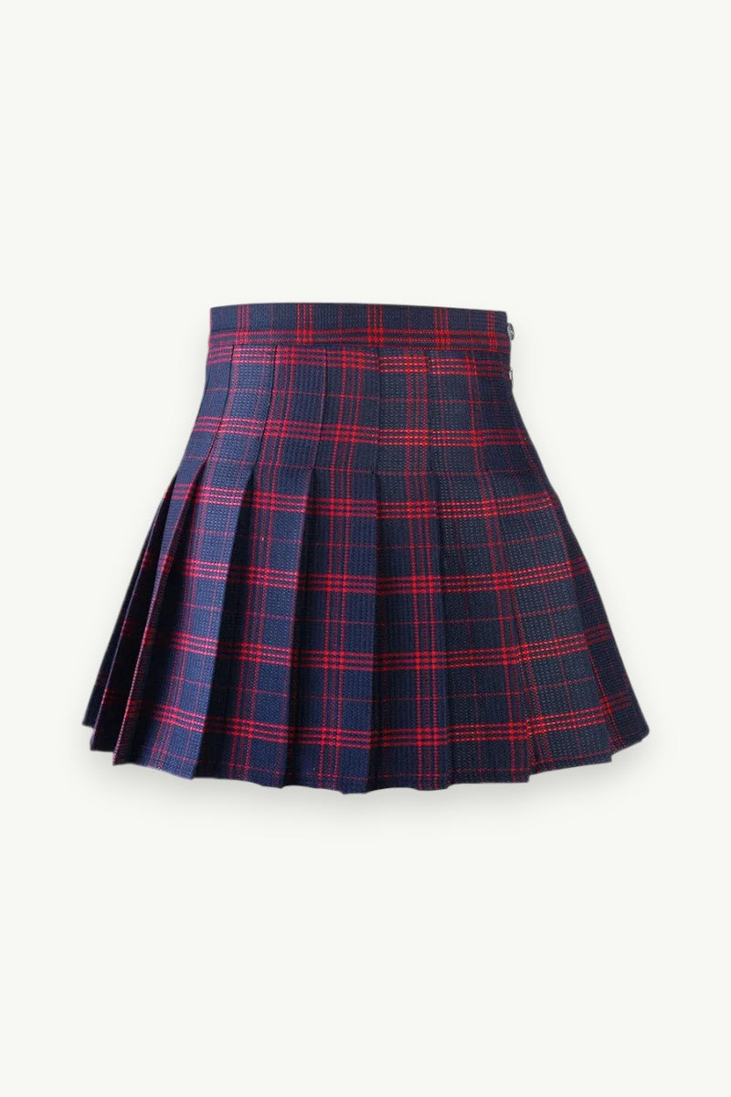 Harajuku Plaid Pleated Mini Skirt