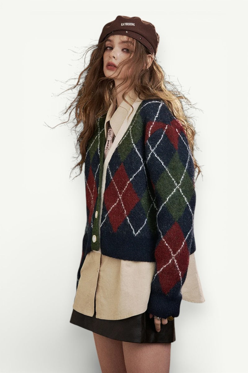 V-Neck Knit Pullover Sweater