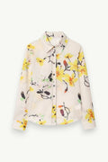 Floral Print Loose Button-Down Shirt