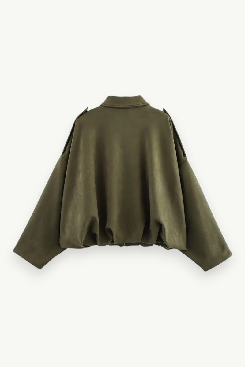 Vintage Preppy Bomber Jacket