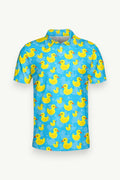 3D Duck Print Polo Shirt