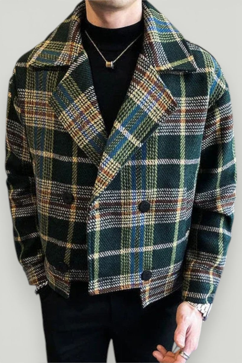 Plaid Cropped Jacket