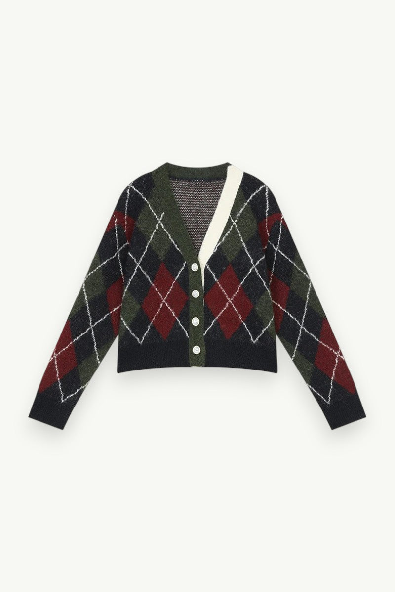 V-Neck Knit Pullover Sweater