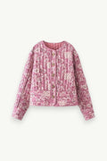 Elegant Floral Quilted Jacket