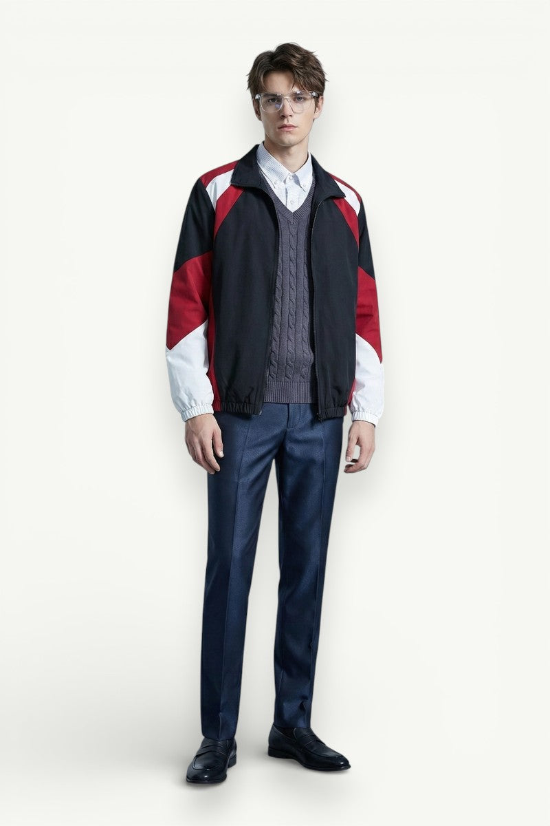 Block Windproof Casual Jacket