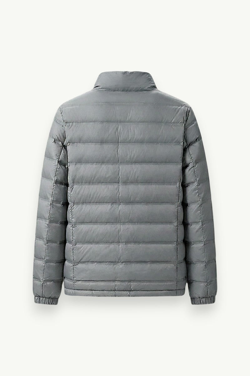 Duck Down Stand-Collar Puffer Jacket