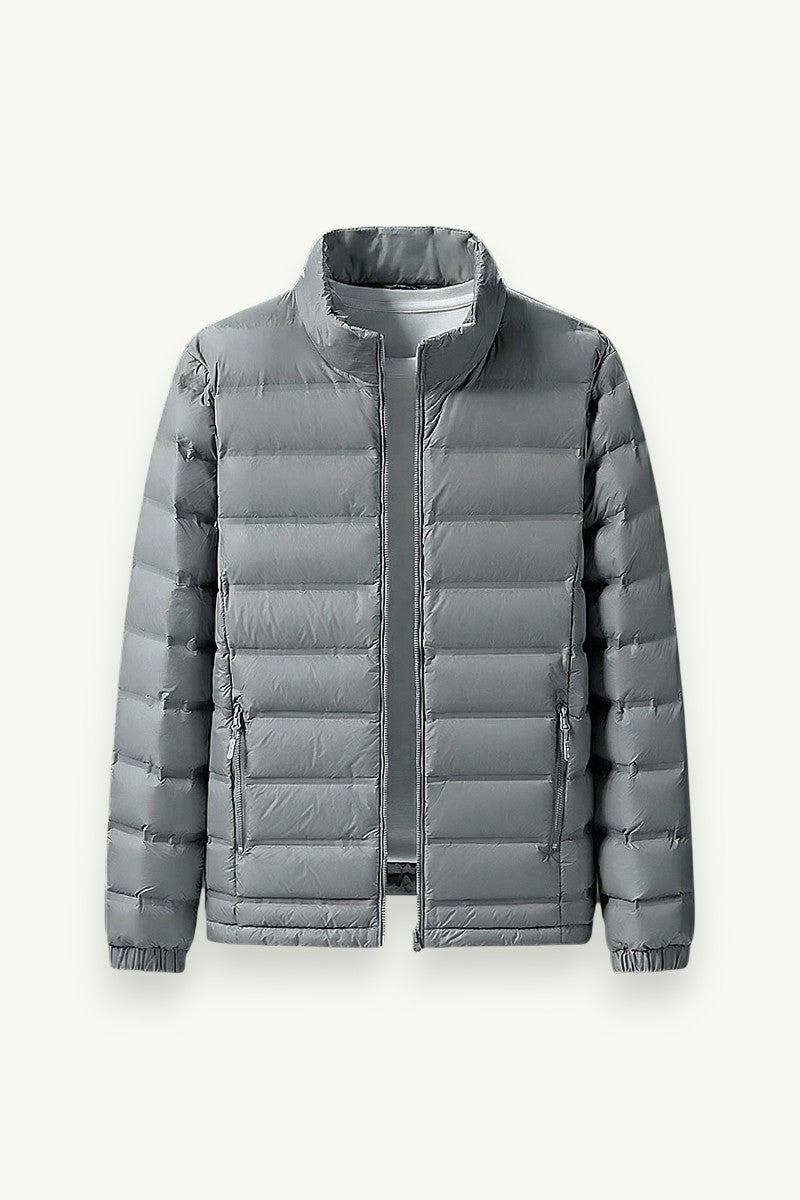 Duck Down Stand-Collar Puffer Jacket