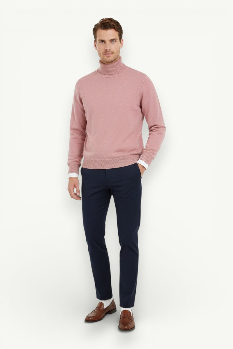Classic Turtleneck Knit Pullover