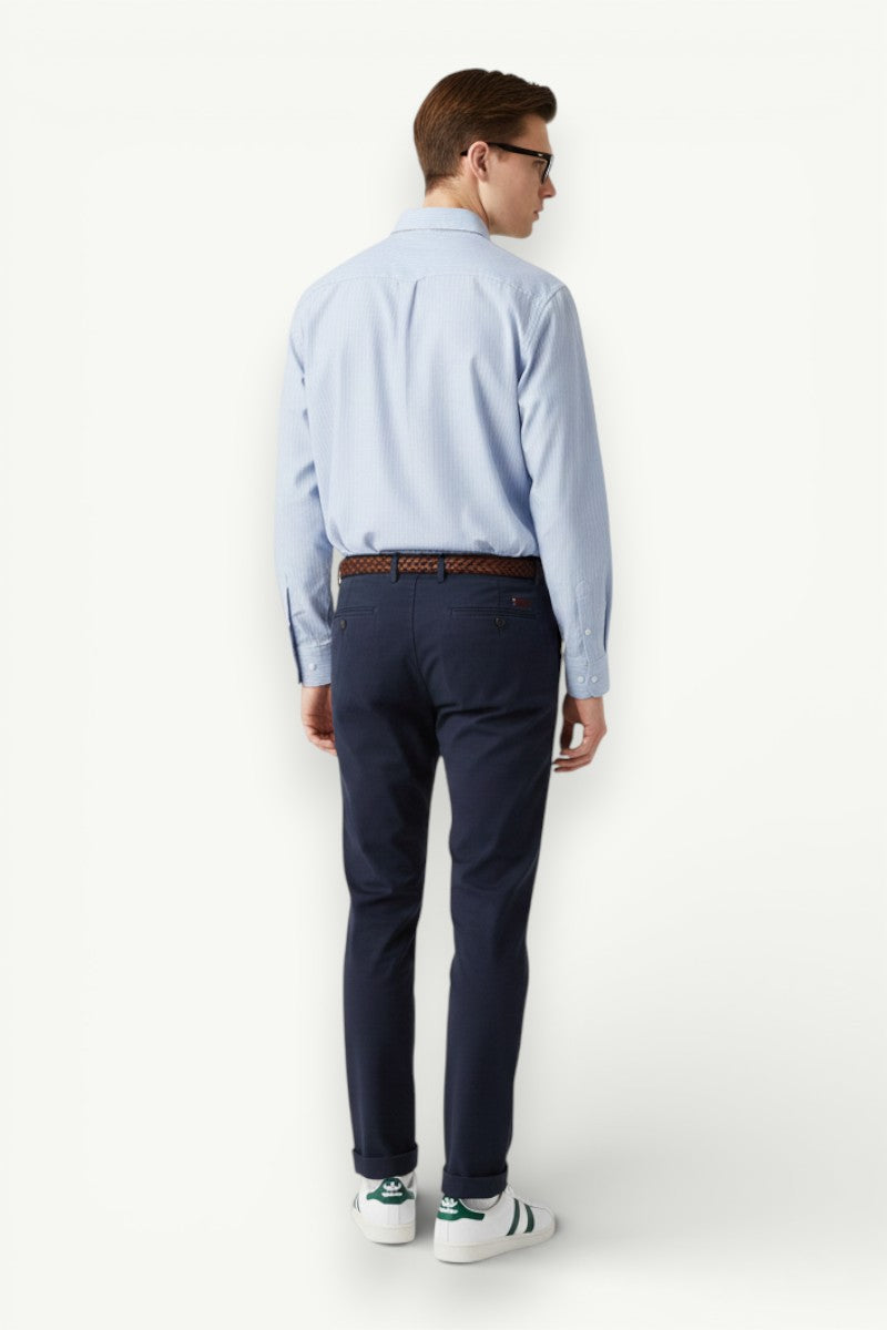 Relaxed Stripe Cut-Out Blouse