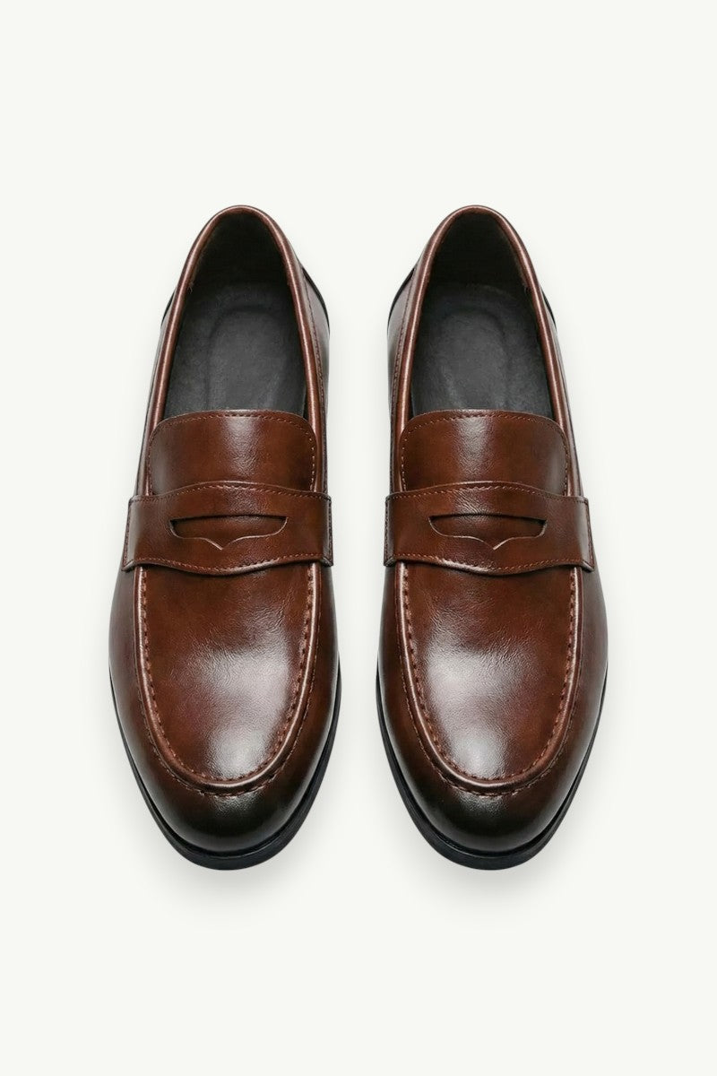 Pointed-Toe Business Loafers
