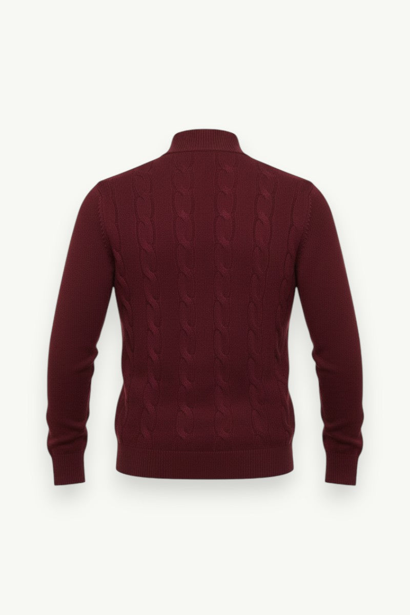 Half High-Neck Winter Knit Sweater