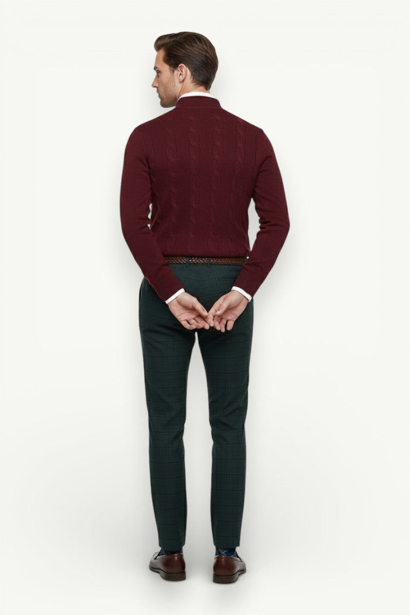 Half High-Neck Winter Knit Sweater