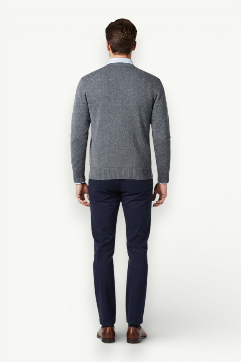 V-Neck Knit Cardigan Jacket