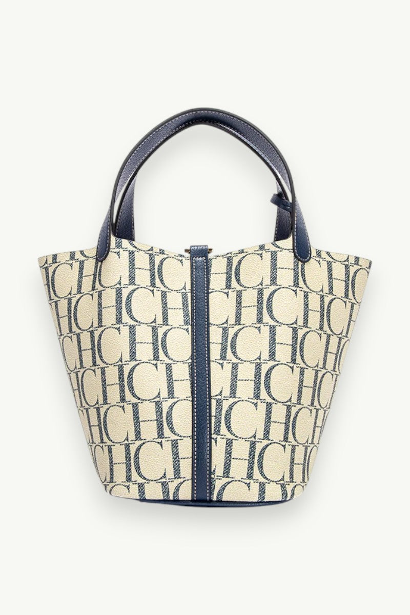 Jacquard PVC Commuter Tote Bag