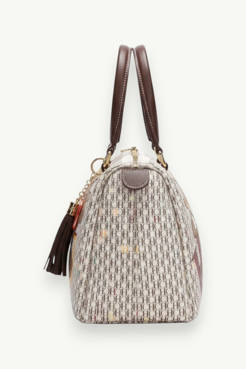 Colorful Monogram Crossbody Tote