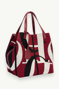 Letter-Print Large Capacity Shoulder Bag