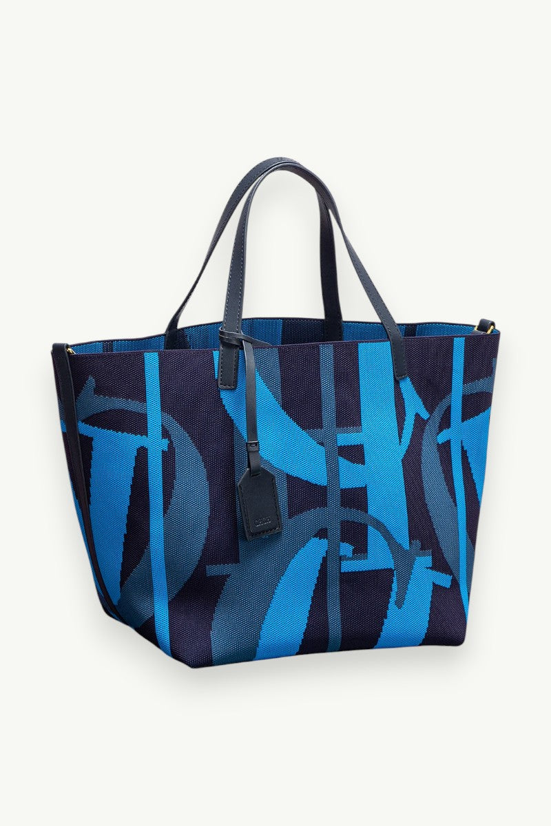 Letter-Print Large Capacity Shoulder Bag