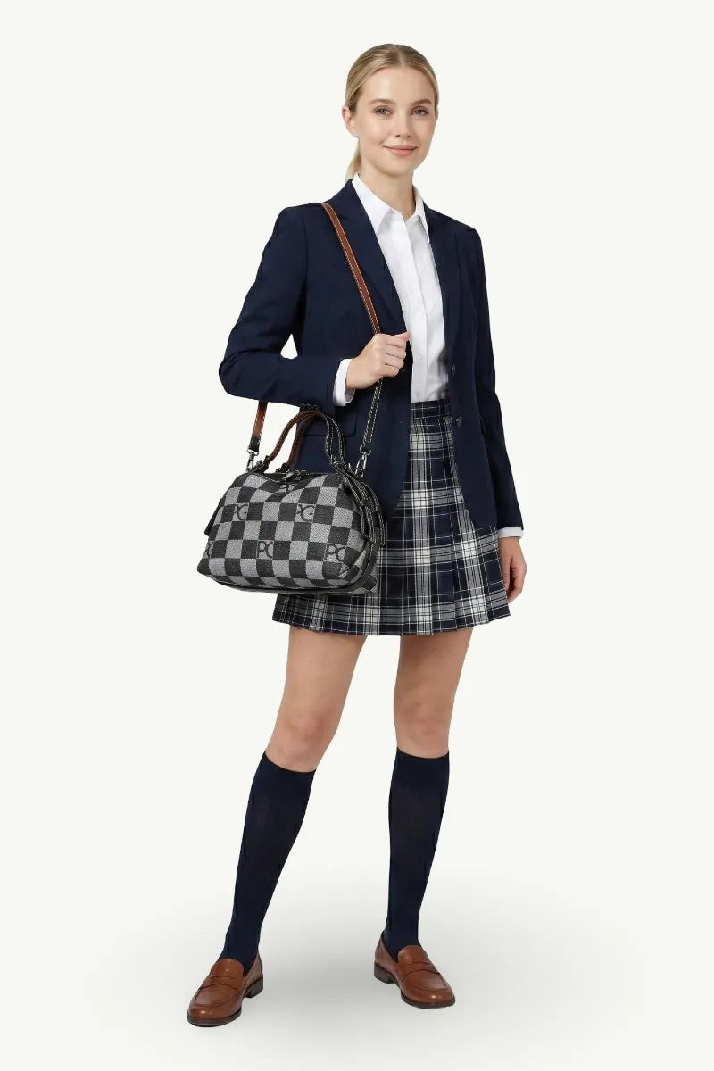 Geometric Bucket Shoulder Bag