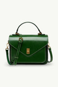 Vintage Square Leather Postman Bag