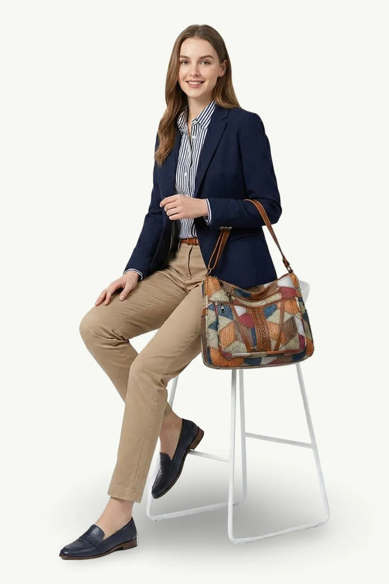 Vintage Patchwork Crossbody Bag