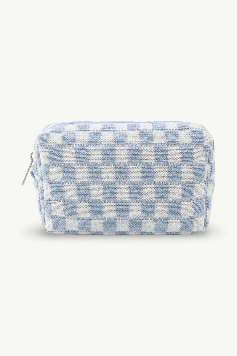 Plaid Portable Makeup Pouch