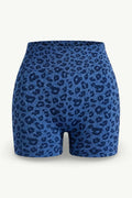 Leopard High-Waist Sculpting Shorts