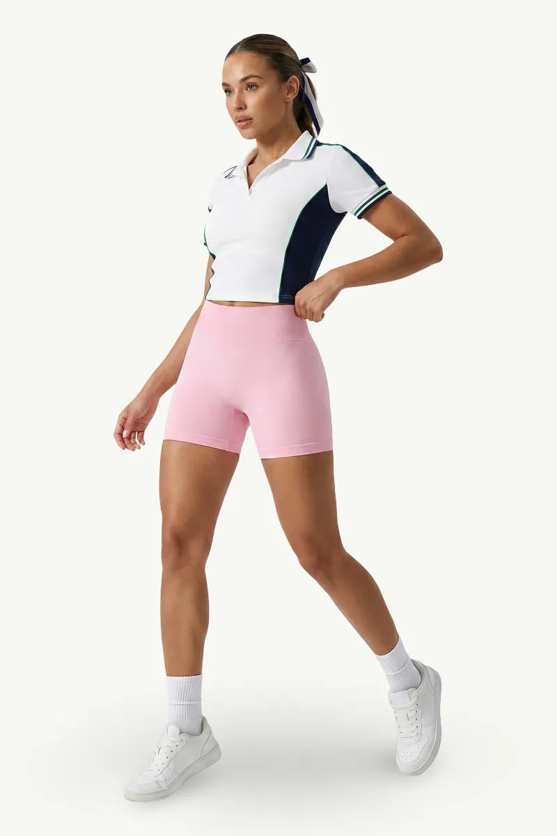 Seamless High-Waist Yoga Shorts