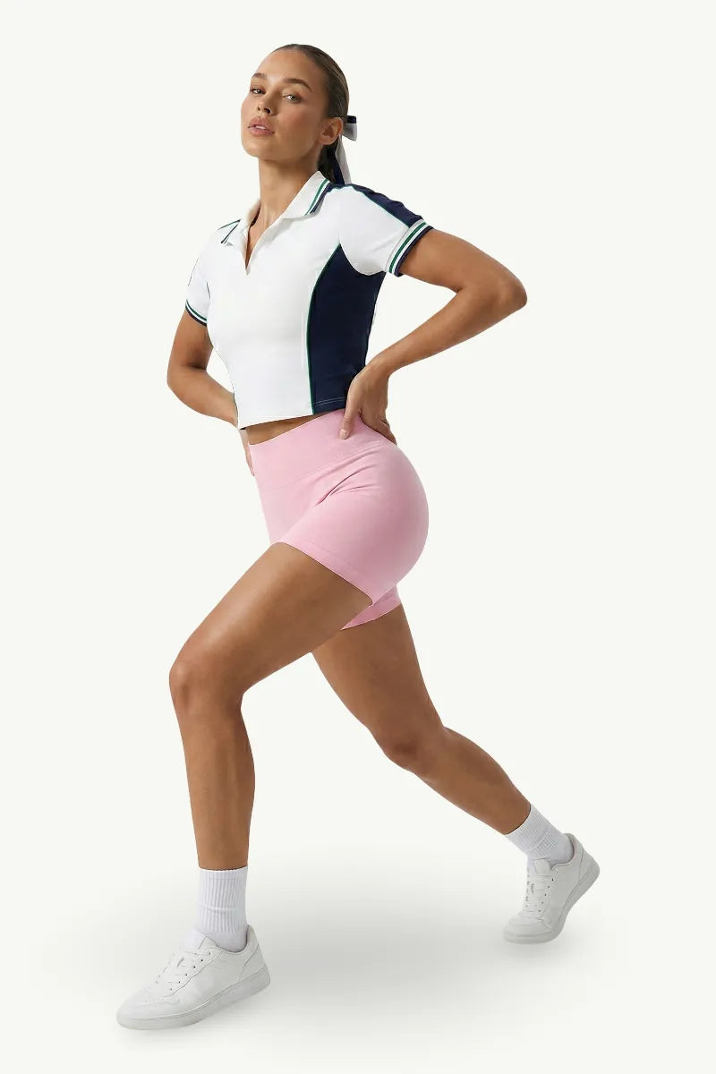 Seamless High-Waist Yoga Shorts