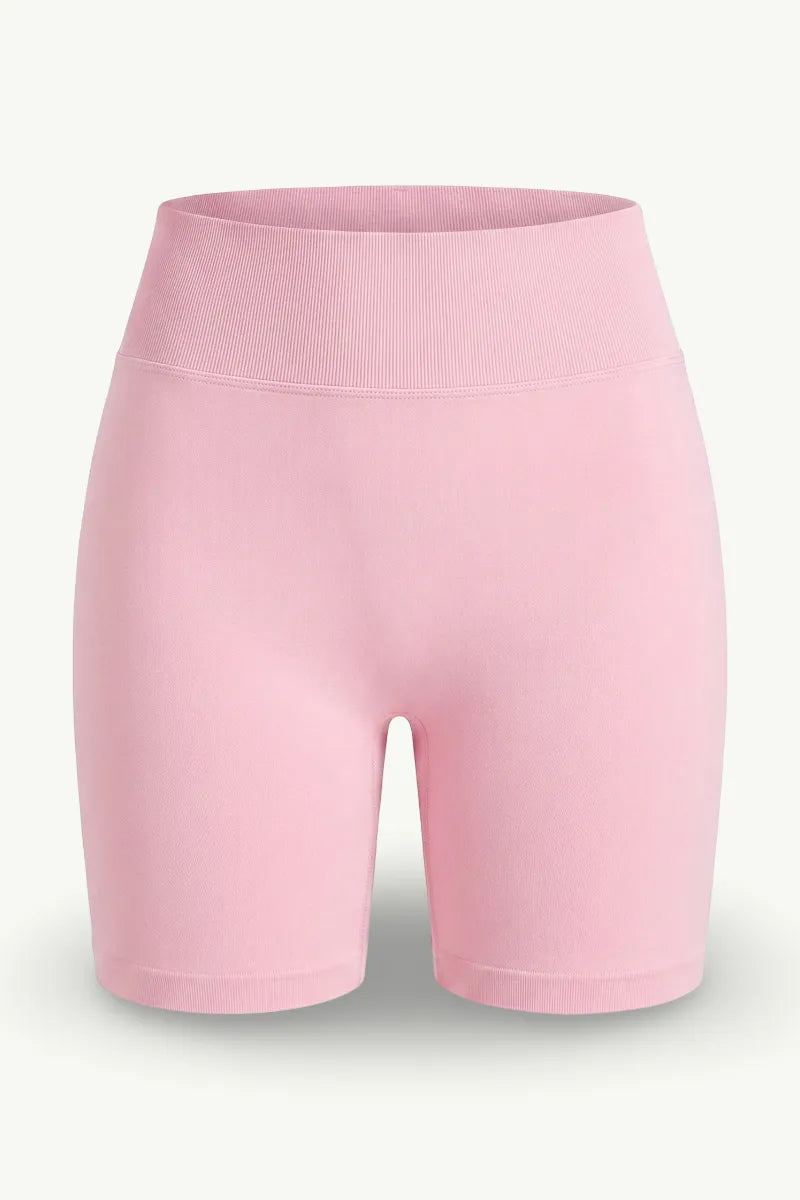 Seamless High-Waist Yoga Shorts