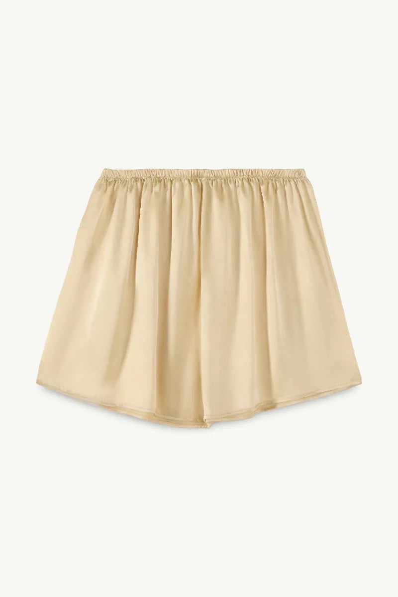 Pure Silk Elastic-Waist Lounge Shorts