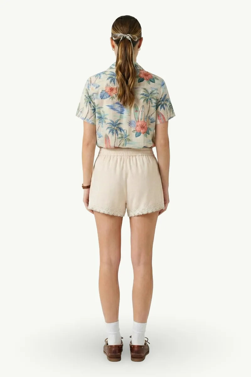 Floral Embroidery Cami & Shorts Set