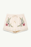 Floral Embroidery Cami & Shorts Set